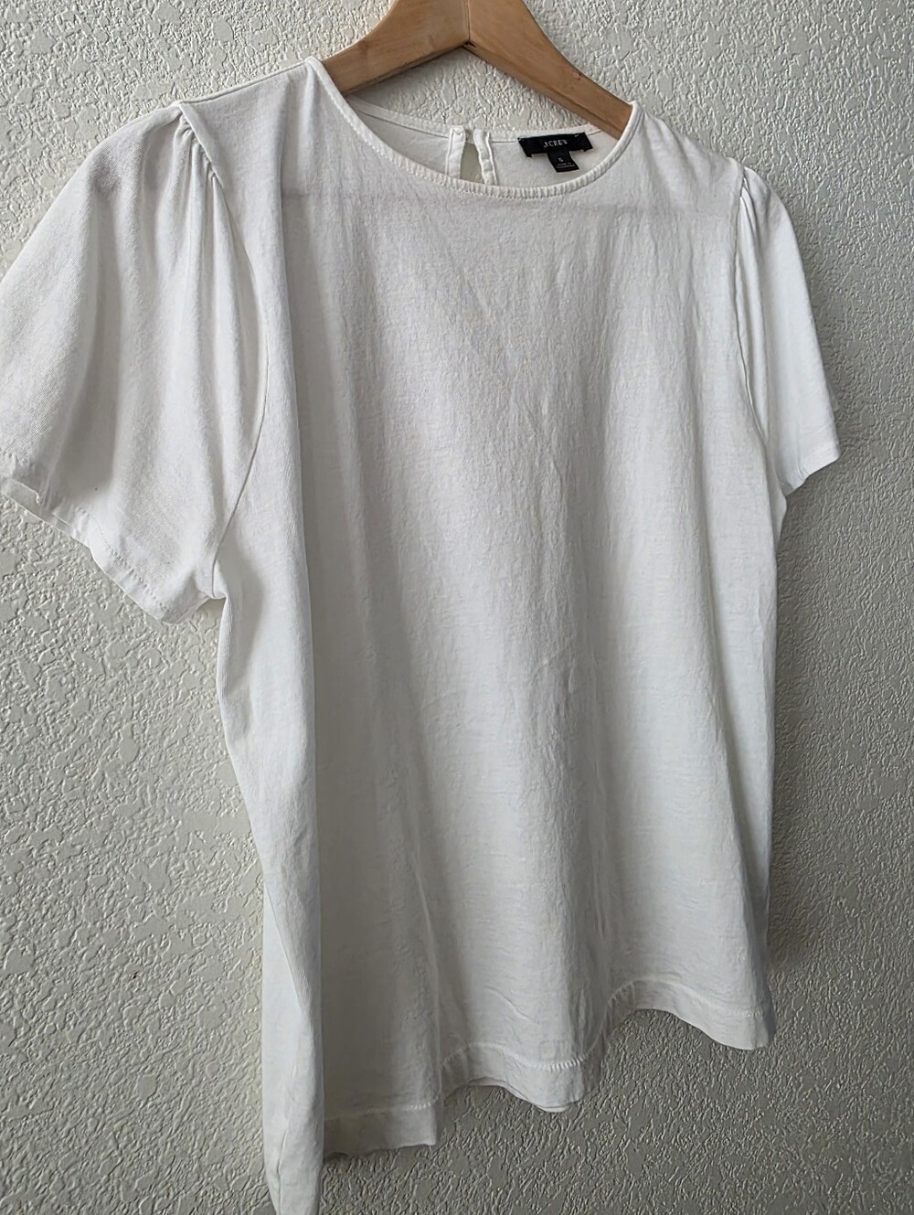 J. Crew White Pull SleeveTop Small - Picture 4 of 9